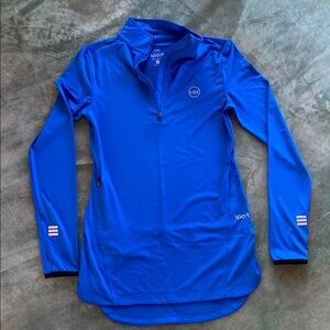 Spark Blue Long Sleeve Pullover by Veil XS